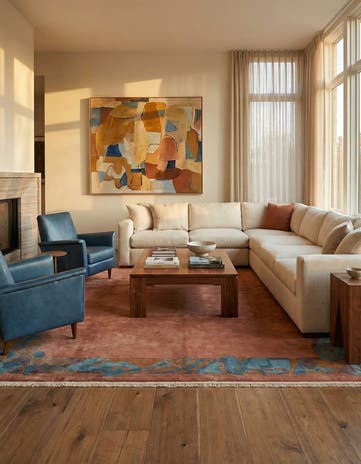 9' 11 x 12' 7 Hand Knotted Tibet Wool Rug