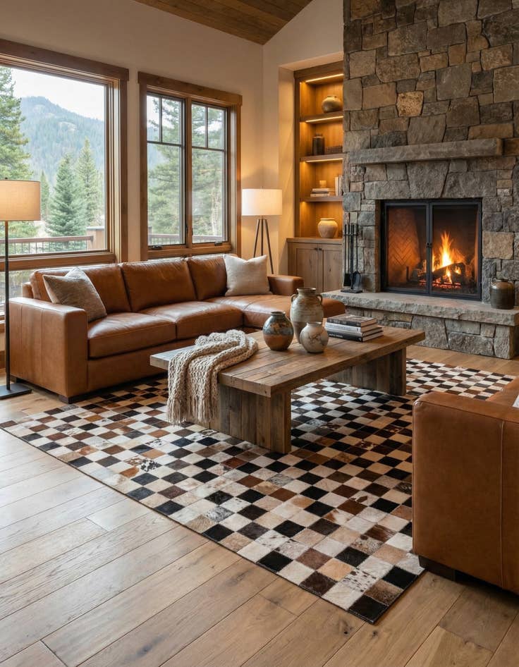 Detail image of  5' x 8' Cowhide Rug