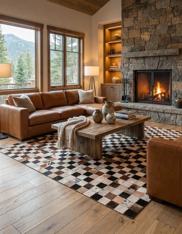 5' x 8' Cowhide Rug