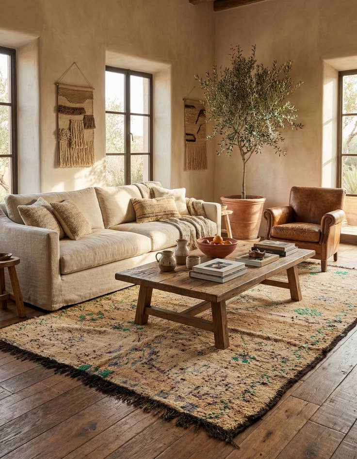 Detail image of 5' 3 x 9' 4 Berber Rug