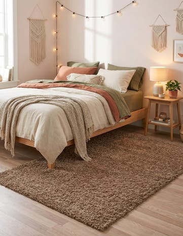 4' x 6' Solid Shag Rug