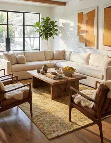 6' x 9' Hand Knotted Moroccan Wool Rug