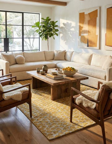 6' x 9' Hand Knotted Moroccan Wool Rug