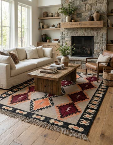 8' x 10' Hand Knotted Darya Wool Rug
