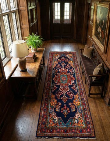 3' 7 x 10' 8 Mahal Wool Runner Rug