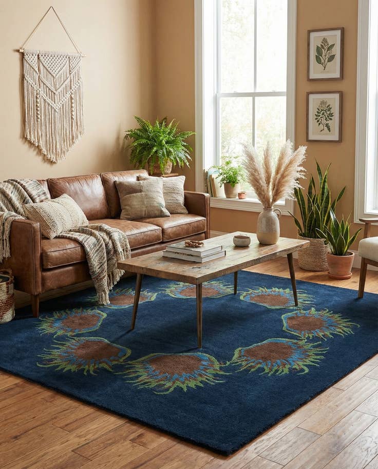 Detail image of 7' 5 x 7' 6 Agra Square Rug