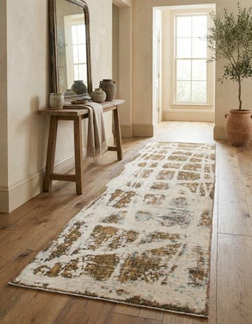 3' 7 x 9' 4 Hand Knotted Ultra Vintage Persian Wool Runner Rug