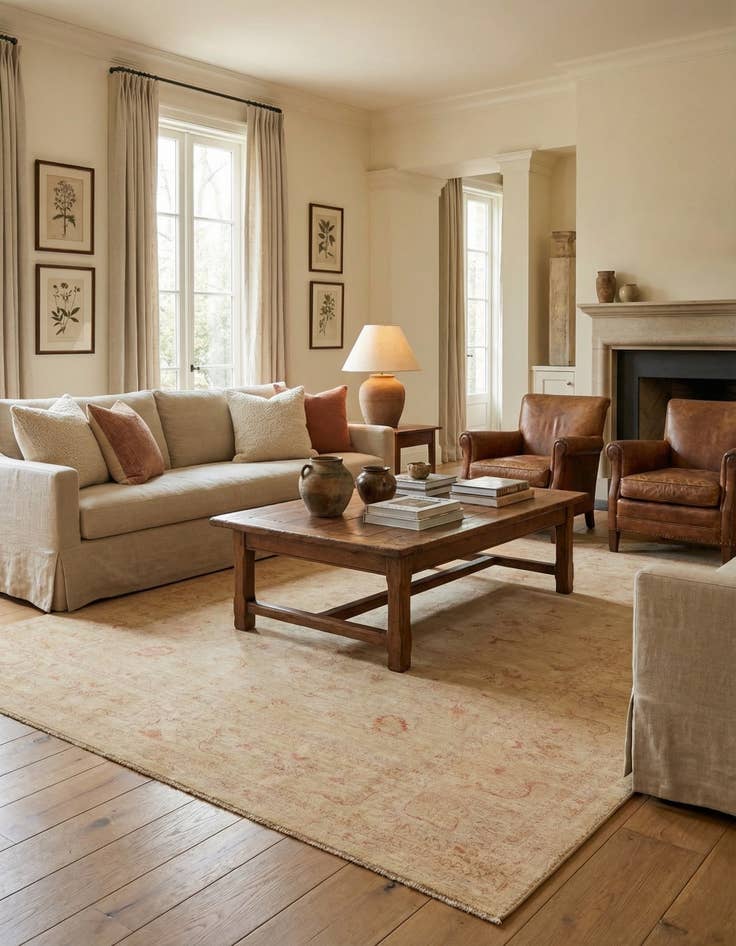 Detail image of  6' 9 x 9' 7  Hand Knotted Peshawar Ziegler Rug