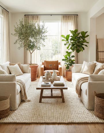 Ivory Felt Ball Wool Rug