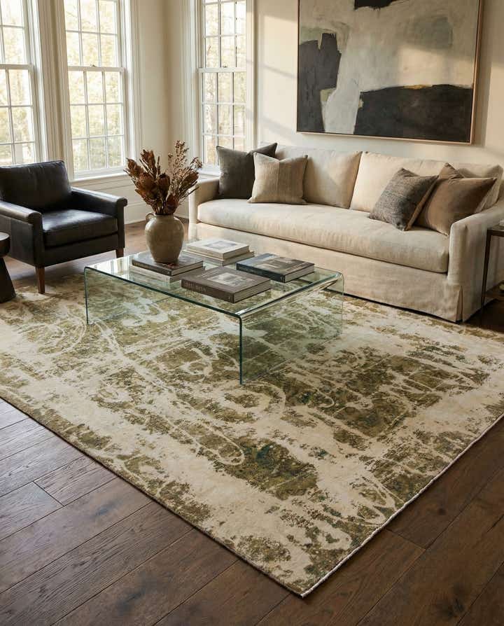 8' 8 x 12' Hand Knotted Ultra Vintage Persian Wool Rug