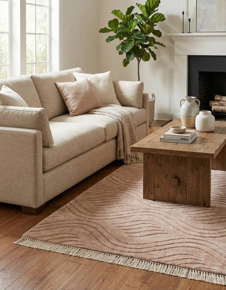 Detail image of 2' 7 x 4' 11  Hand Knotted Darya Wool Rug