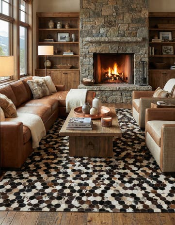 5' 1 x 7' 11 Cowhide - Patchwork Rug