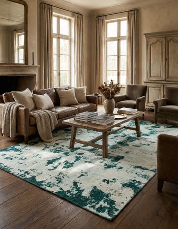 5' 10 x 8' 10 Hand Knotted Ultra Vintage Persian Wool Rug