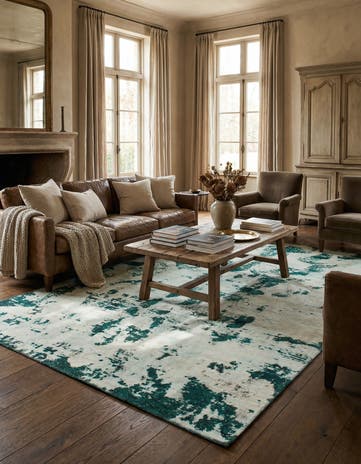 5' 10 x 8' 10 Hand Knotted Ultra Vintage Persian Wool Rug