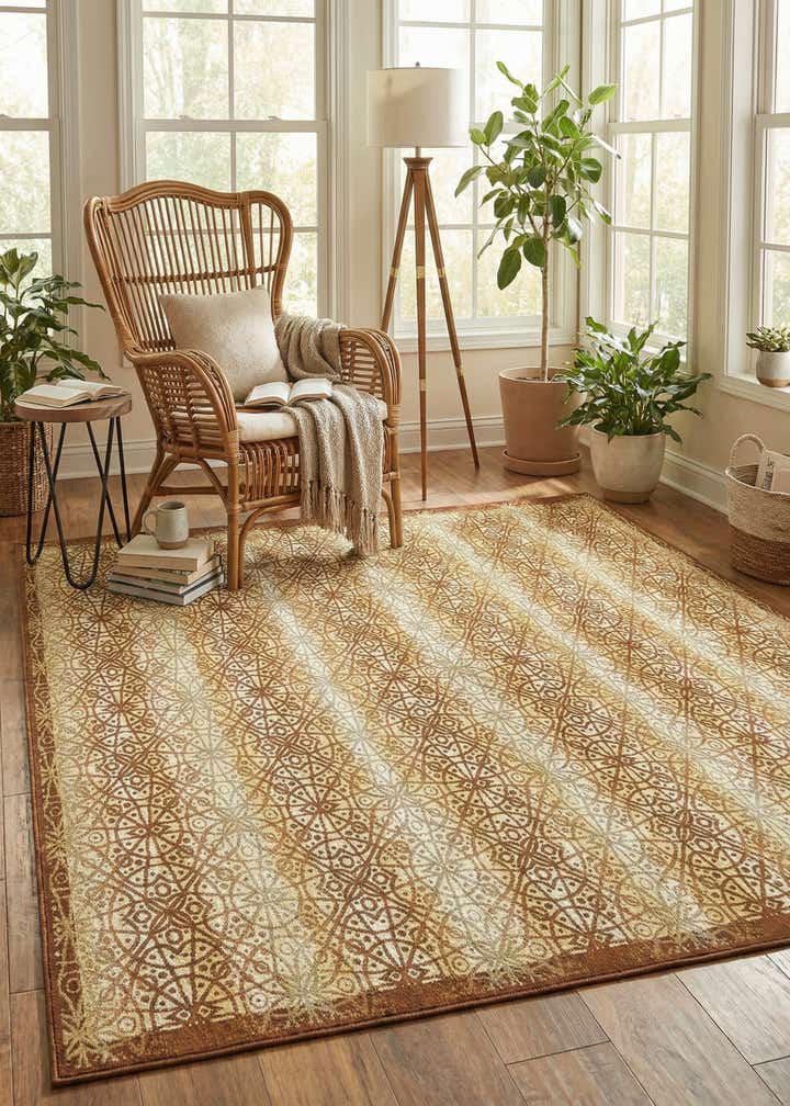 10' x 12' 2 Easy-Clean Lattice Indoor / Outdoor Rug