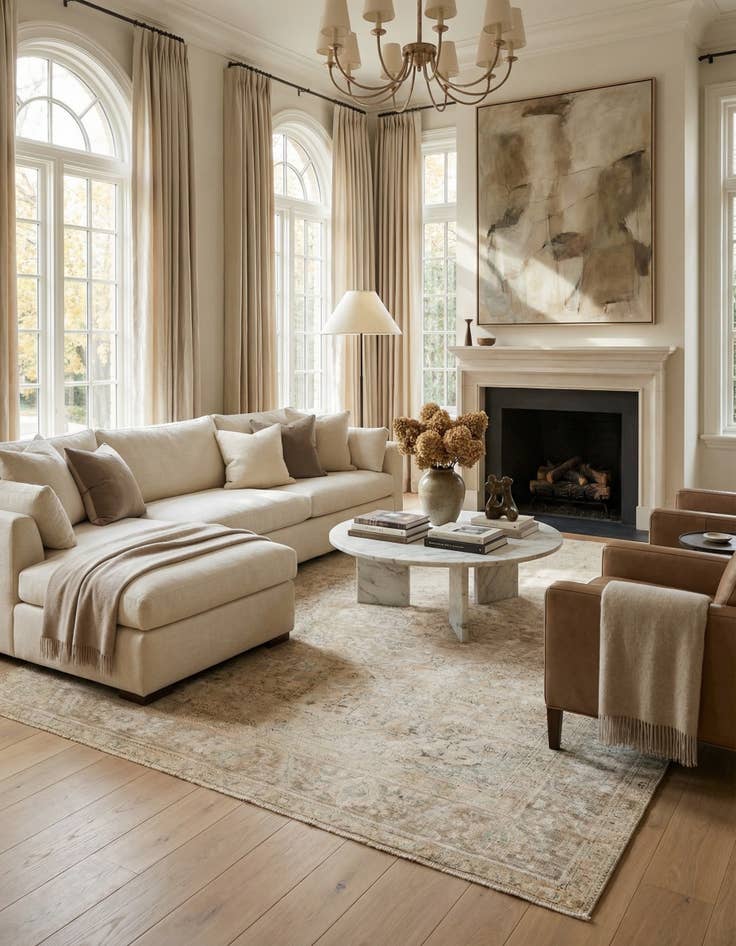 Detail image of  6' 8 x 9' 9  Hand Knotted Ultra Vintage Persian Wool Rug