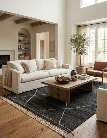 8' 1 x 10' 1 Hand Knotted Moroccan Wool Rug