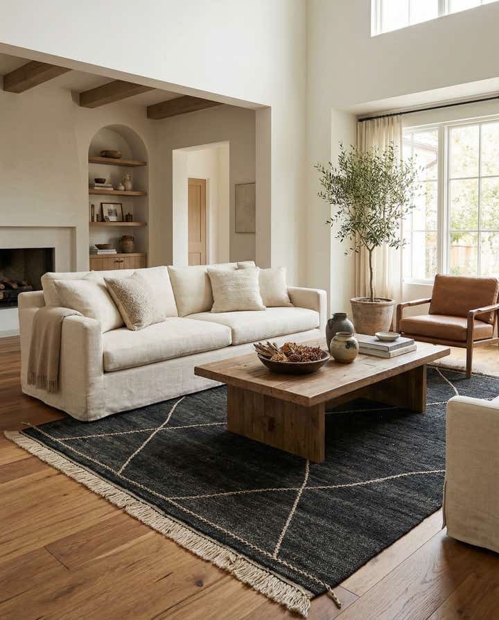 8' 1 x 10' 1 Hand Knotted Moroccan Wool Rug