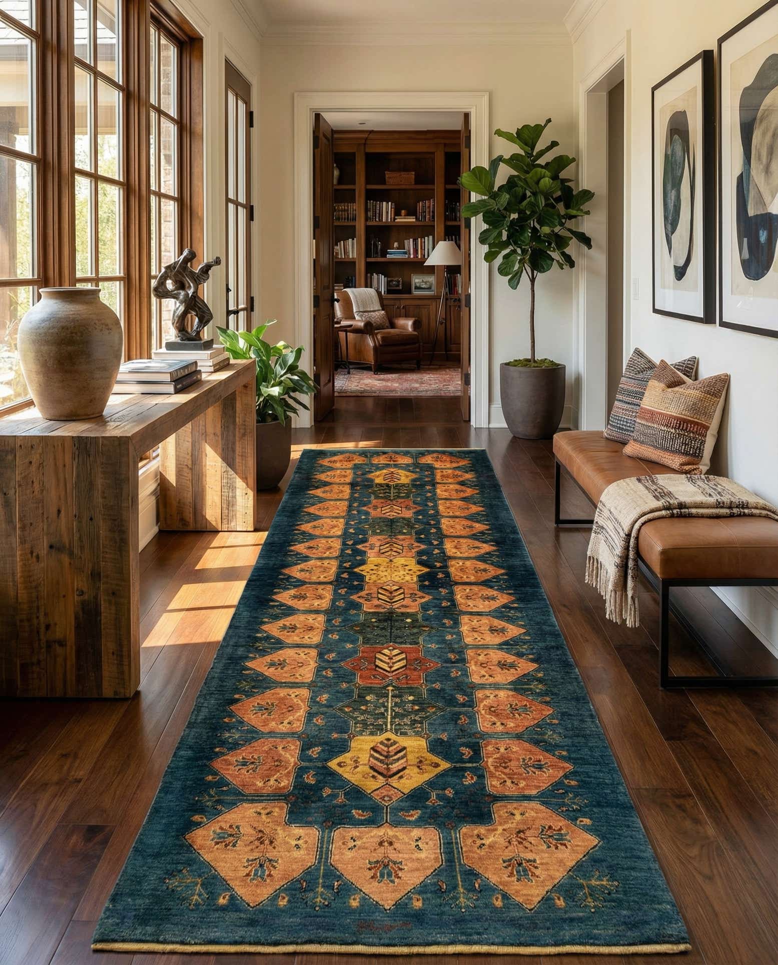 3' 2 x 9' 1 Luribaft Wool Runner Rug
