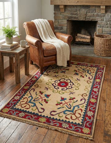 2' 8 x 4' 2 Hand Knotted Kazak Rug