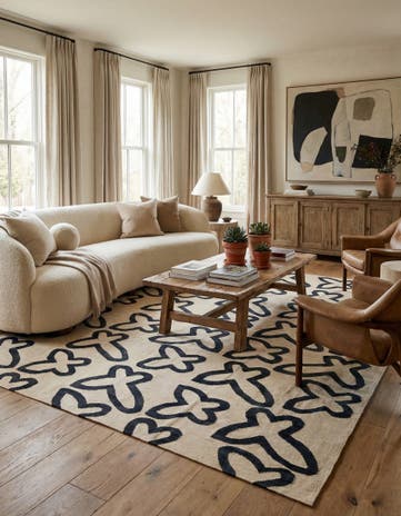 8' 5 x 9' 6 Hand Woven Kilim Modern Wool Rug