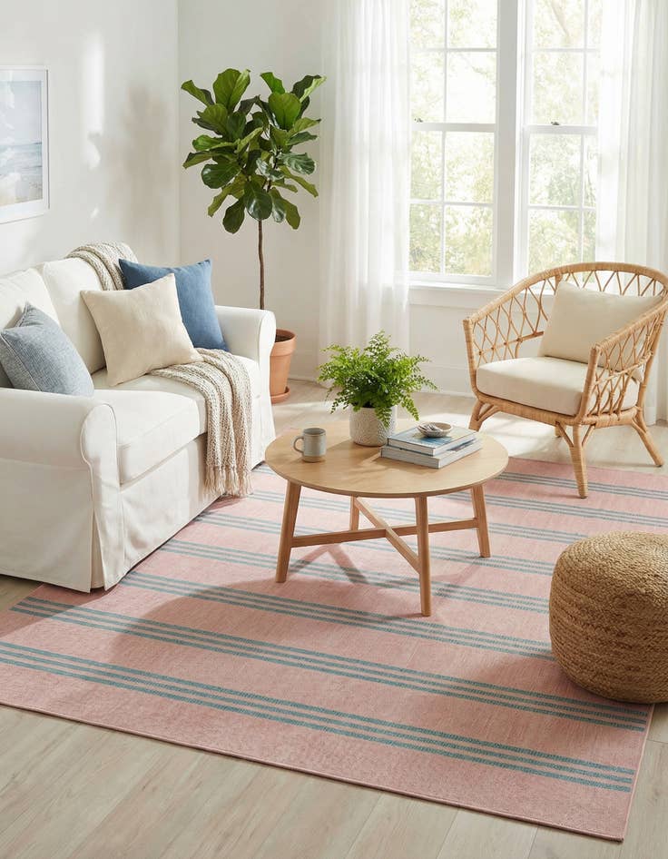 Detail image of 7' 10 x 10'  Washable Jill Zarin Anguilla Indoor / Outdoor Rug