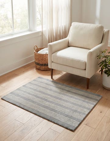 3' 3 x 5' 3 Jill Zarin Striped Wool Rug