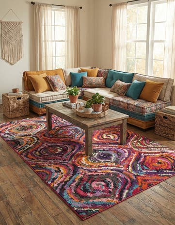 6' x 9' Washable Hyacinth Rug