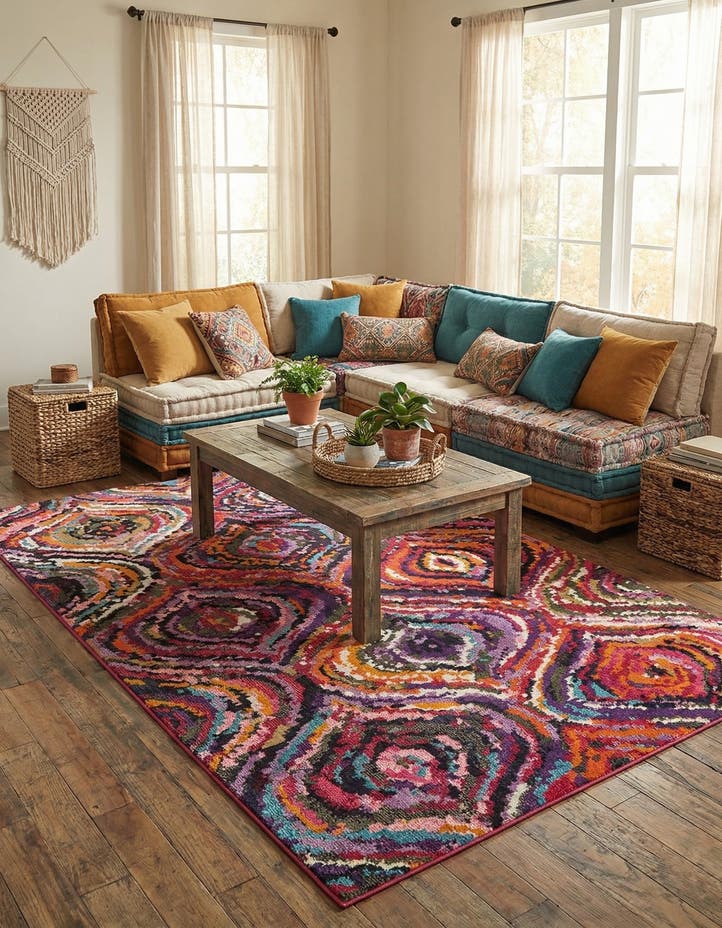 6' x 9' Washable Hyacinth Rug