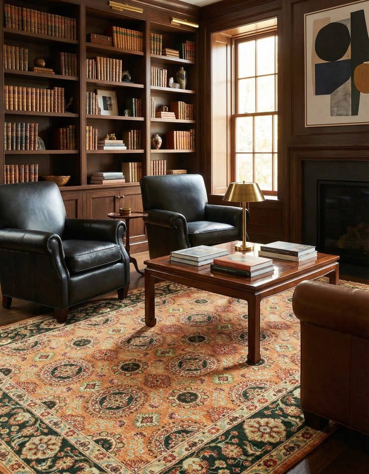 Detail image of 5' 9 x 8'  Hand Knotted Ariana Ziegler Rug