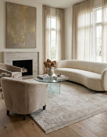 5' 7 x 8' Hand Knotted Darya Wool Rug