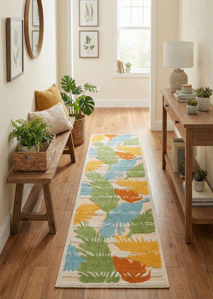 2' x 10' Easy-Clean Aruba Indoor / Outdoor Runner Rug