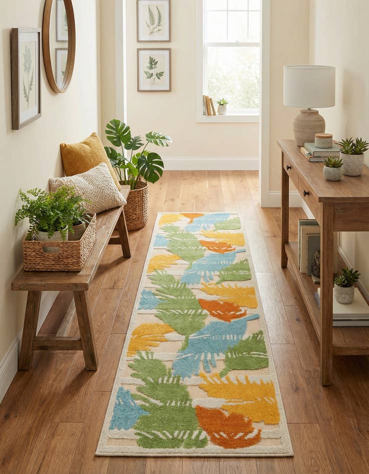 Detail image of 2' x 10'  Washable Aruba Indoor / Outdoor Runner Rug