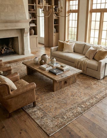 8' 7 x 12' 2 Hand Knotted Ultra Vintage Persian Wool Rug