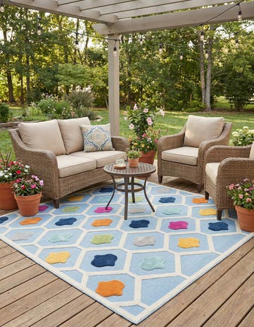 7' 10 x 10' Easy-Clean Aruba Indoor / Outdoor Rug