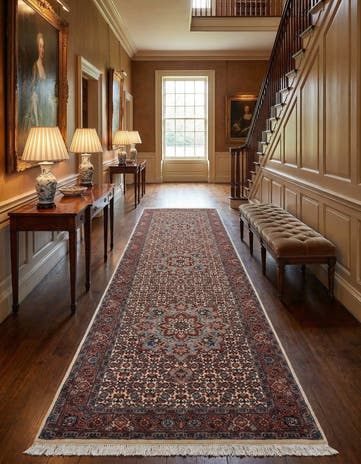 2' 5 x 8' 10 Bidjar With Silk Runner Rug