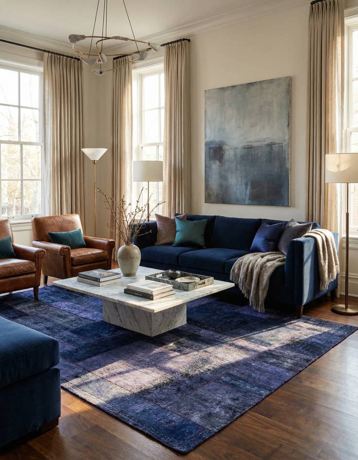 Detail image of  6' 8 x 9' 10  Hand Knotted Ultra Vintage Persian Wool Rug