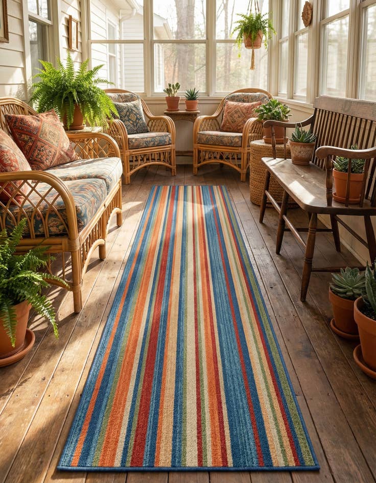 Detail image of 2' 2 x 7' Gemstone Runner Rug