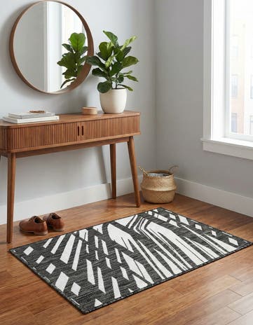 2' x 3' Easy-Clean Modern Indoor / Outdoor Rug
