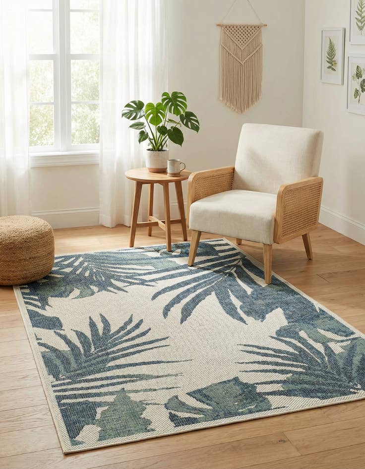 Detail image of 4' x 6'  Washable Baja Indoor / Outdoor Rug