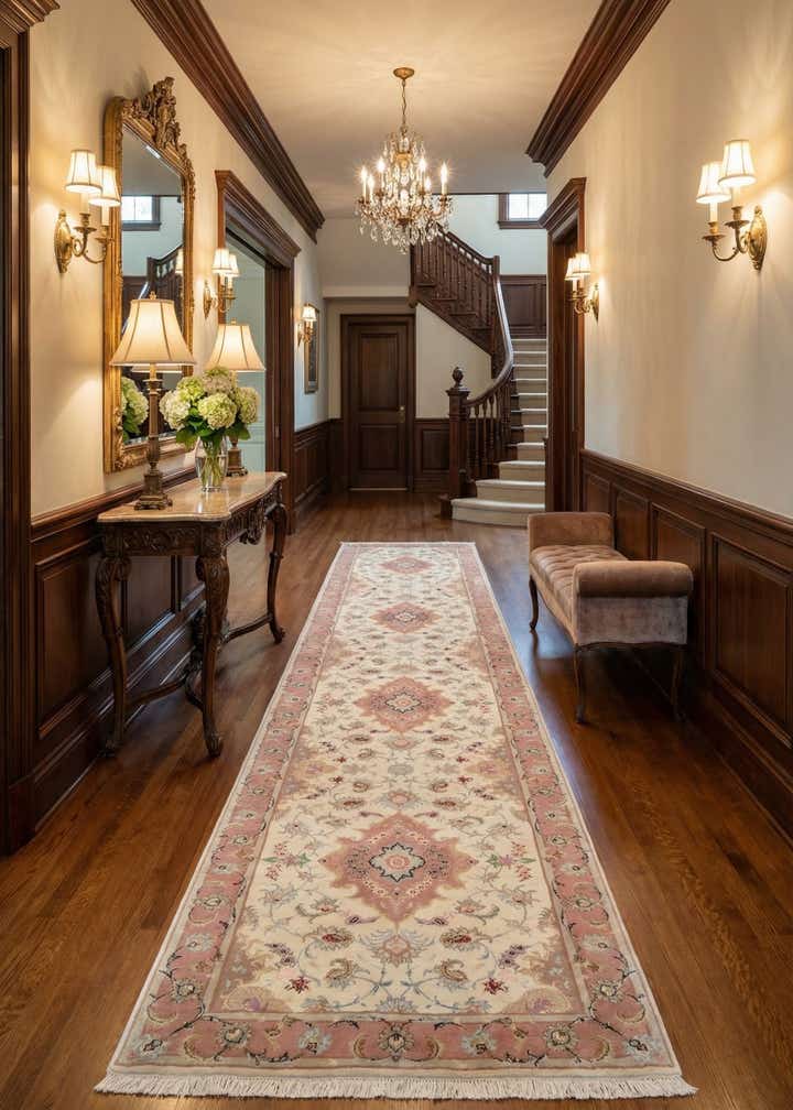 2' 9 x 13' 3 Tabriz Runner Rug