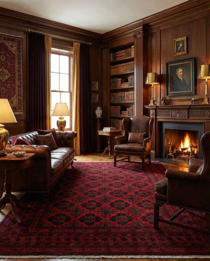 6' 8 x 9' 9 Hand Knotted Khal Mohammadi Wool Rug