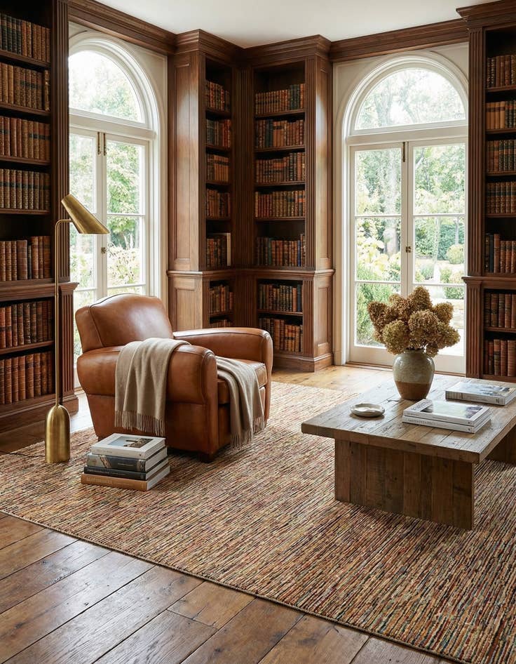 Detail image of 9' 11 x 12' 11  Hand Knotted Modern Ziegler Wool Rug