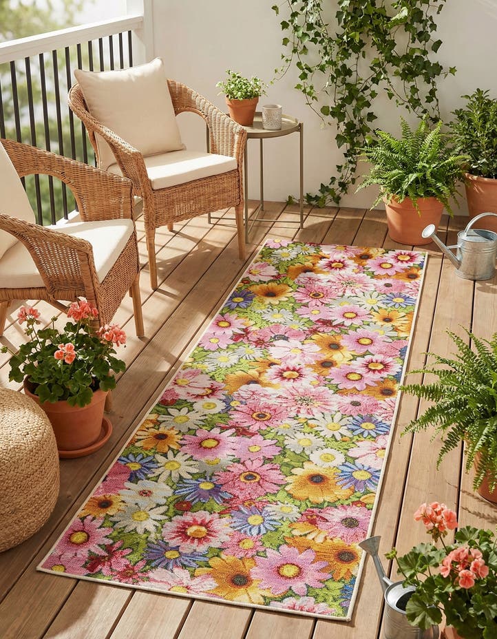 2' x 6' Easy-Clean Botanical Indoor / Outd...