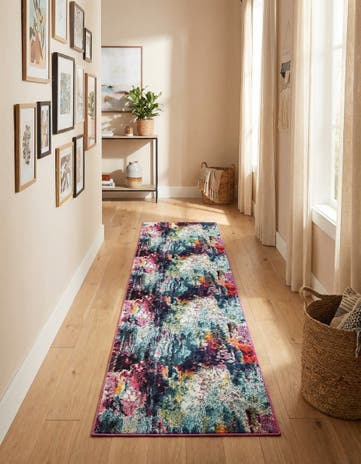 2' 7 x 13' 1 Washable Theia Runner Rug