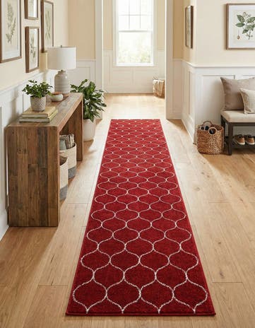 2' 7 x 12' Lattice Frieze Runner Rug
