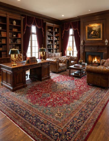 9' 9 x 12' 10 Hand Knotted Sabzevar Persian Wool Rug