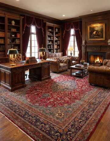 9' 9 x 12' 10 Hand Knotted Sabzevar Persian Wool Rug