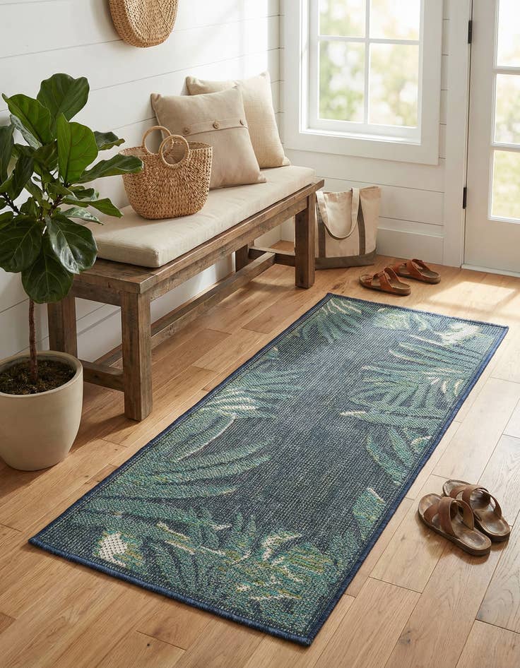 Detail image of 2' x 4'  Washable Baja Indoor / Outdoor Runner Rug