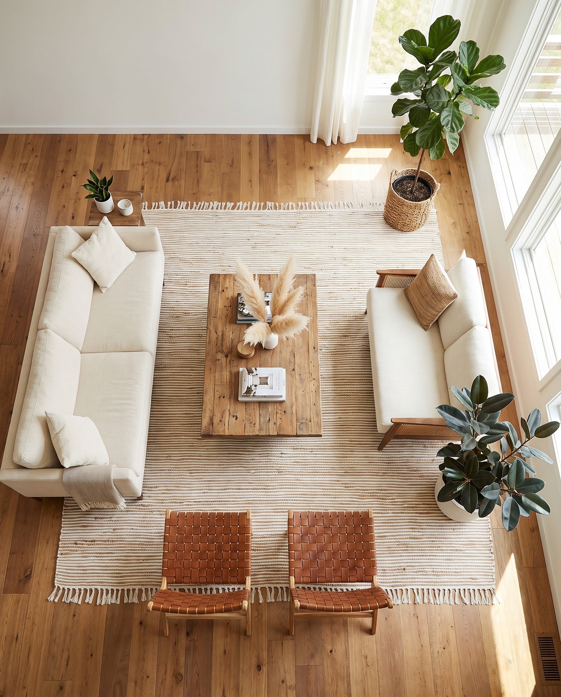 10' x 10' Hand Woven Chindi Jute Square Rug